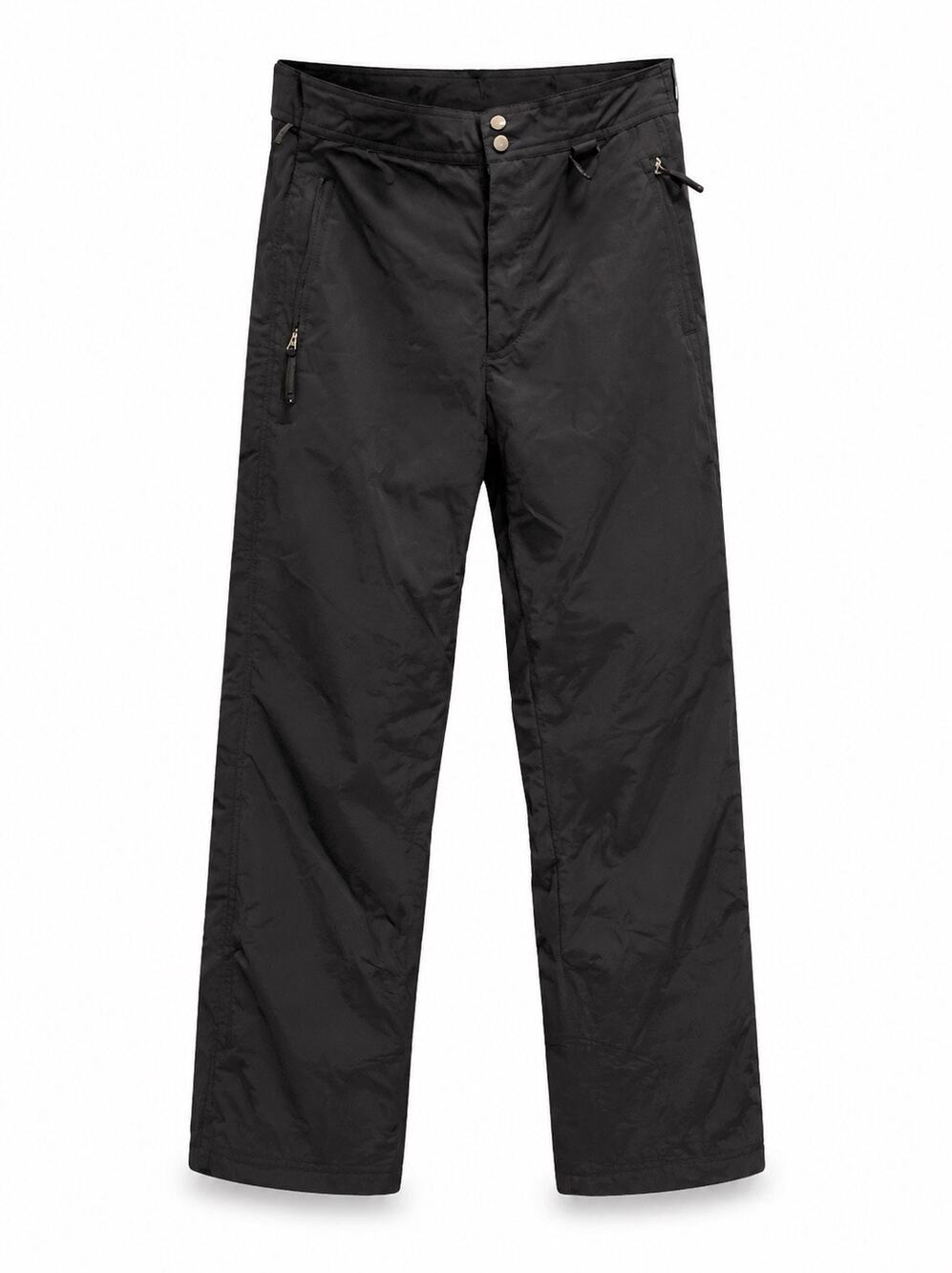 Powderhorn Insulated Ski Snow Pants Black Size L Nylon Style 9071